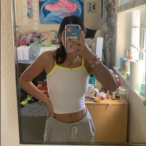 WHITE LF EMMA AND SAM TANK TOP